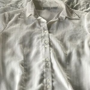 Soft White Button Down